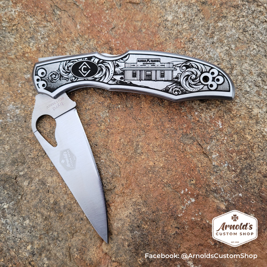 CUSTOM DESIGN, Custom Engraved Folding Knife