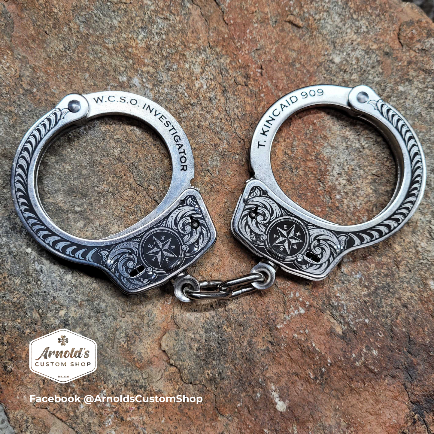 TEXAS EDITION, Custom Engraved Handcuffs