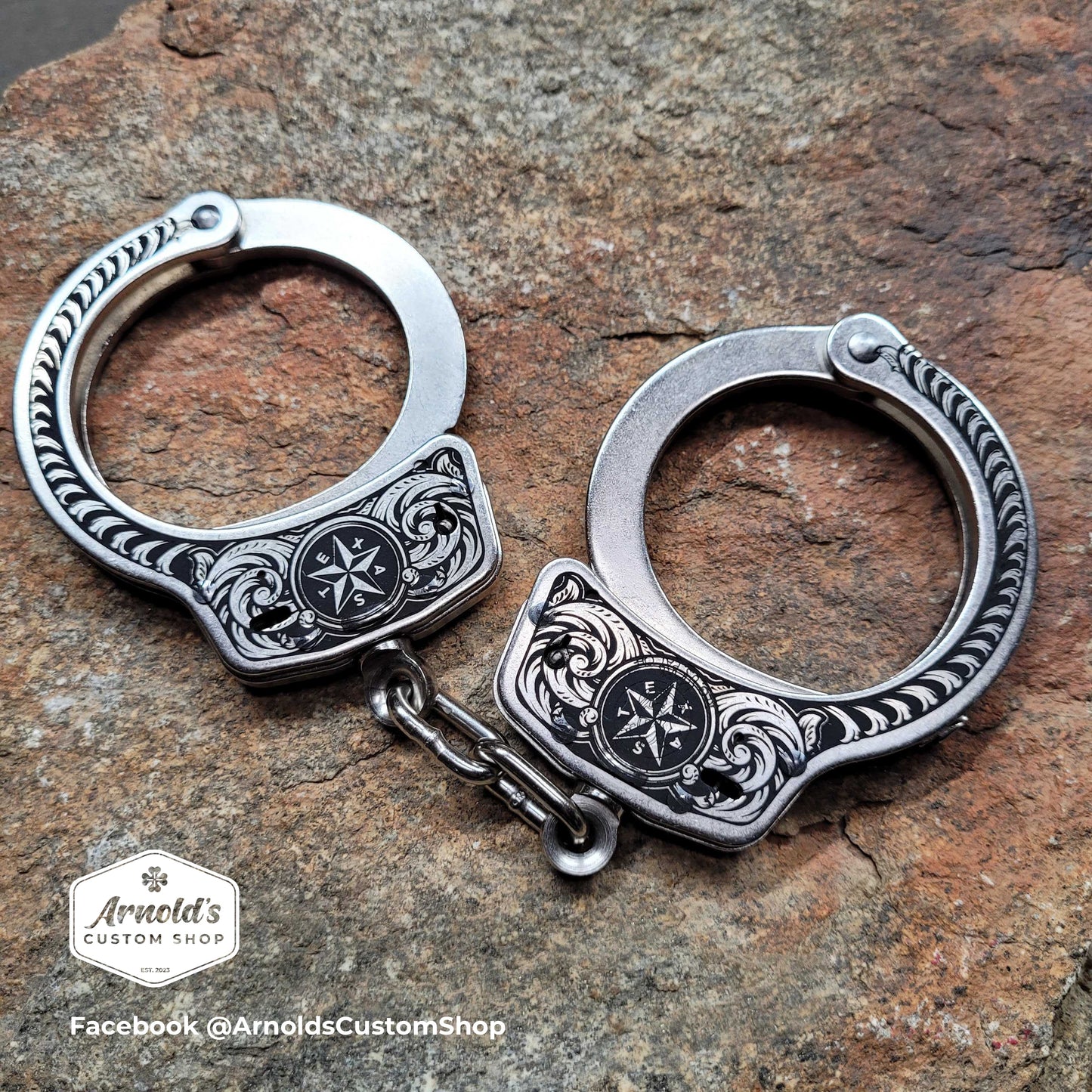 TEXAS EDITION, Custom Engraved Handcuffs