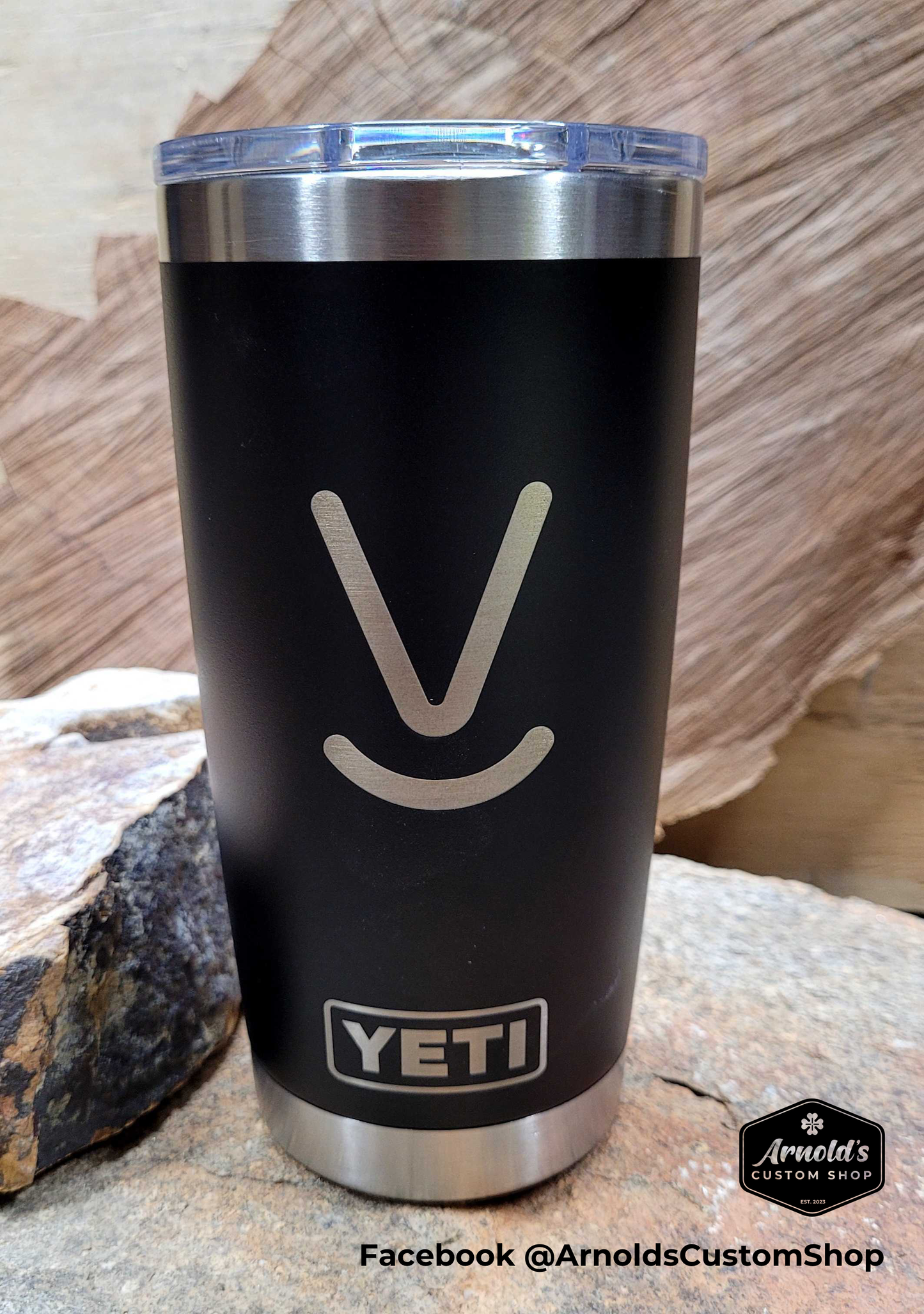 Custom Engraved Black 20oz Tumbler